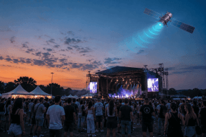 como funciona el internet por satelite para eventos